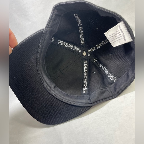 Chrome Hearts CH logo Baseball Hat Black (NEW) - Picture 6 of 9